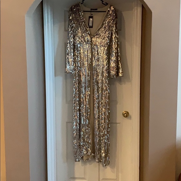 Nasty Gal Tops - sequined duster by Nasty Gal